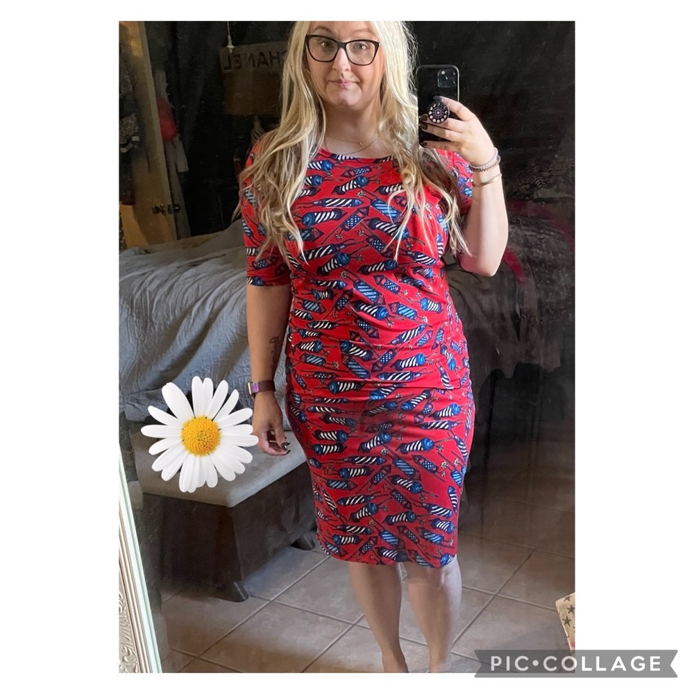 LulaRoe Julia Fireworks Dress